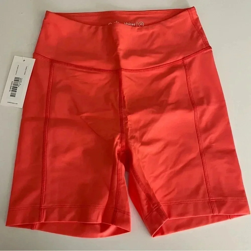 Outdoor Voices Splash Knit 5” Short Hot Coral Swim Water Sports Beach Vacation